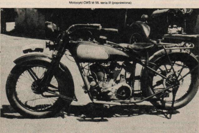 Motocykle polskie 1918-1939 - CWS M 55
