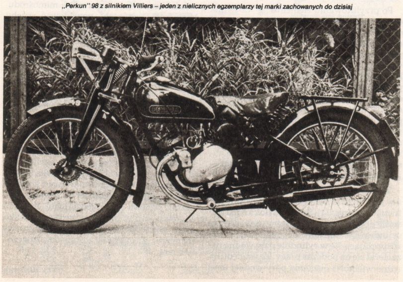 Motocykle polskie 1918-1939 - Perkun 98  i 125