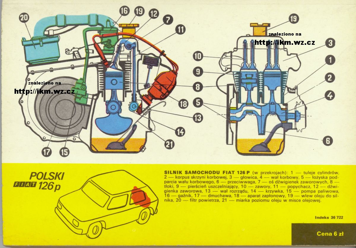 Polski Fiat 126p - silnik
